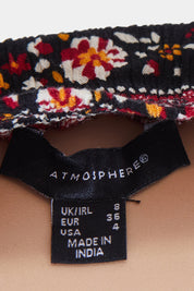 ATMOSPHERE Red Frill Detail Maxi Skirt