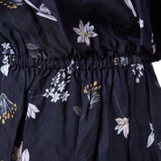 Country Road Navy Floral Print Peplum Blouse