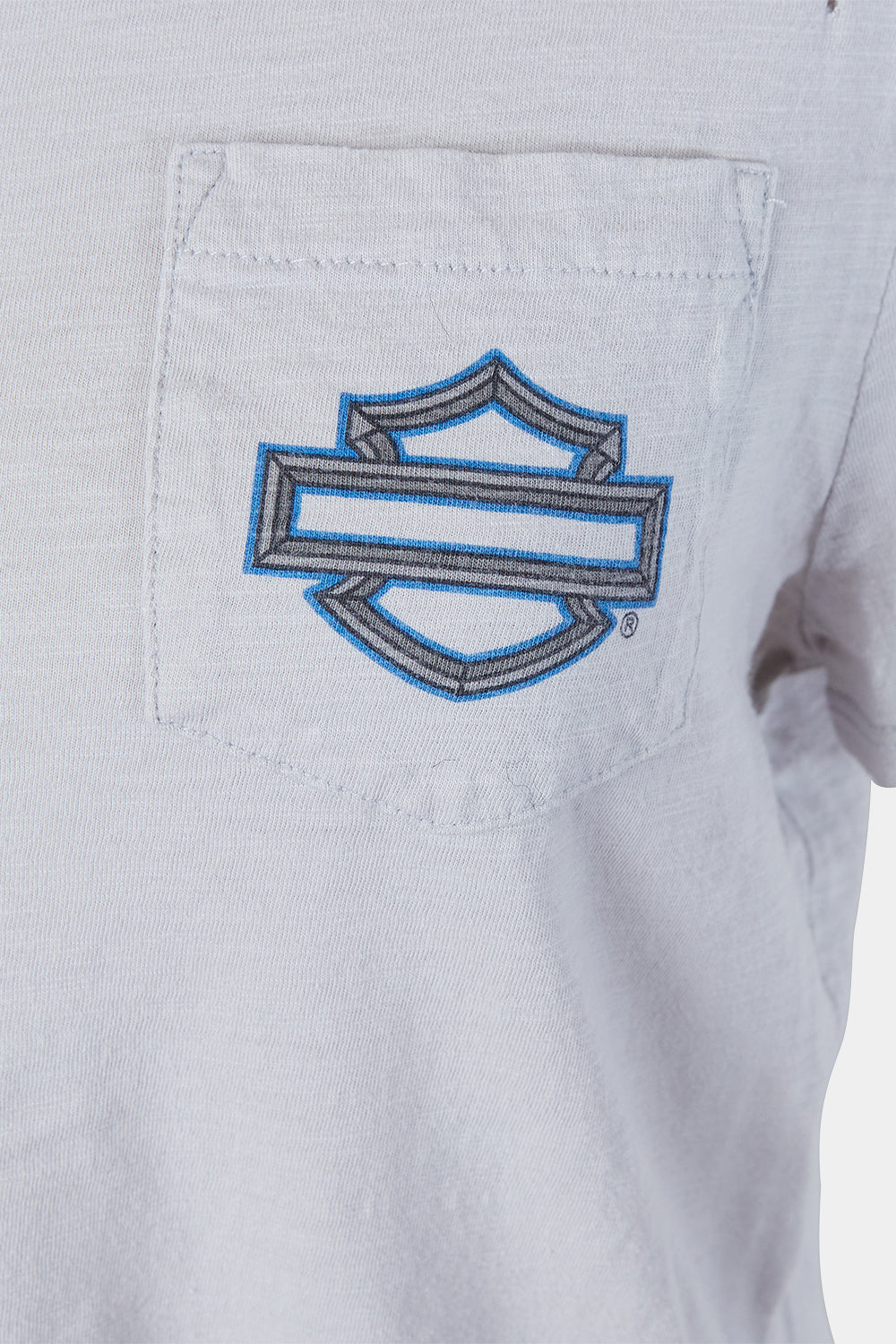 Genunine Motorclothes Grey Print Pocket T Shirt