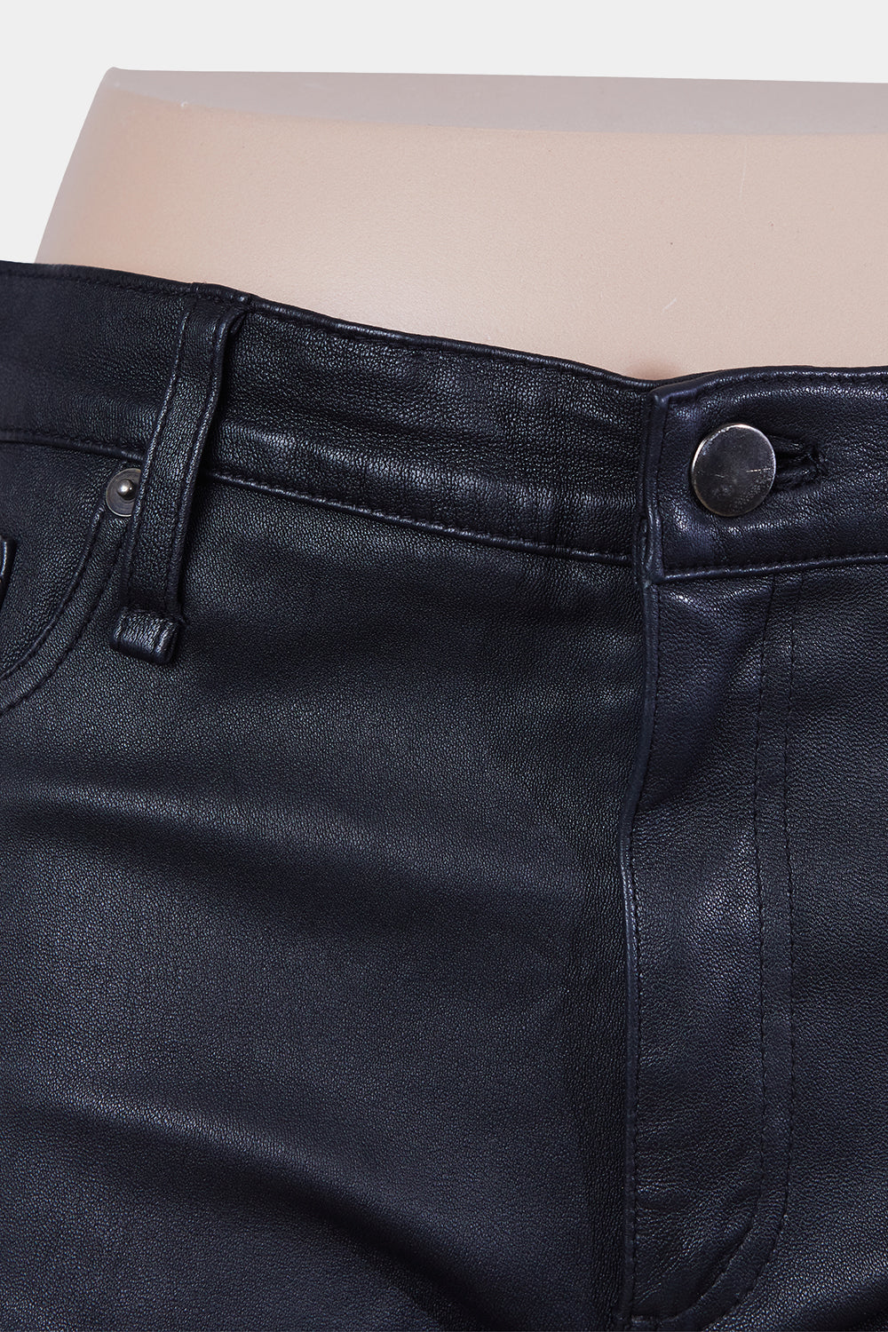 ZAHLIAH Black Leather Pants