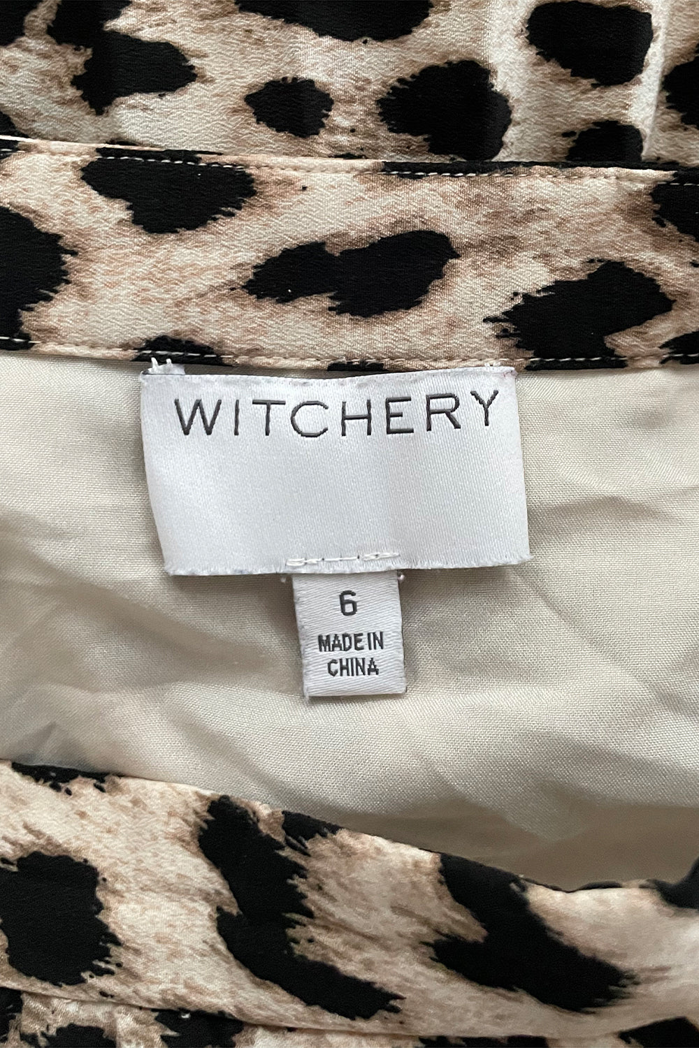WITCHERY Leopard Skirt