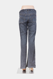 Tete A Tete Black Low Rise Bootcut Jeans