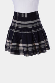 FACTORIE Black and White Tartan Skater Skirt