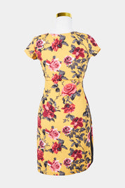 Almost Famous Yellow  Floral Mini Dress