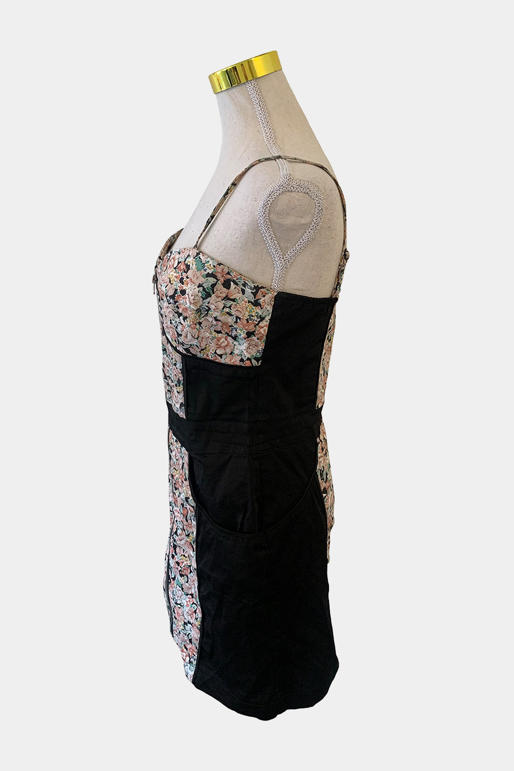 Mink Pink  Black Floral Dress