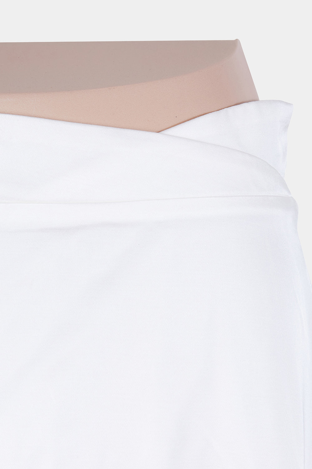 AJE White Asymmetrical Midi Skirt