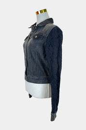 Neon Hart Black Denim Jacket