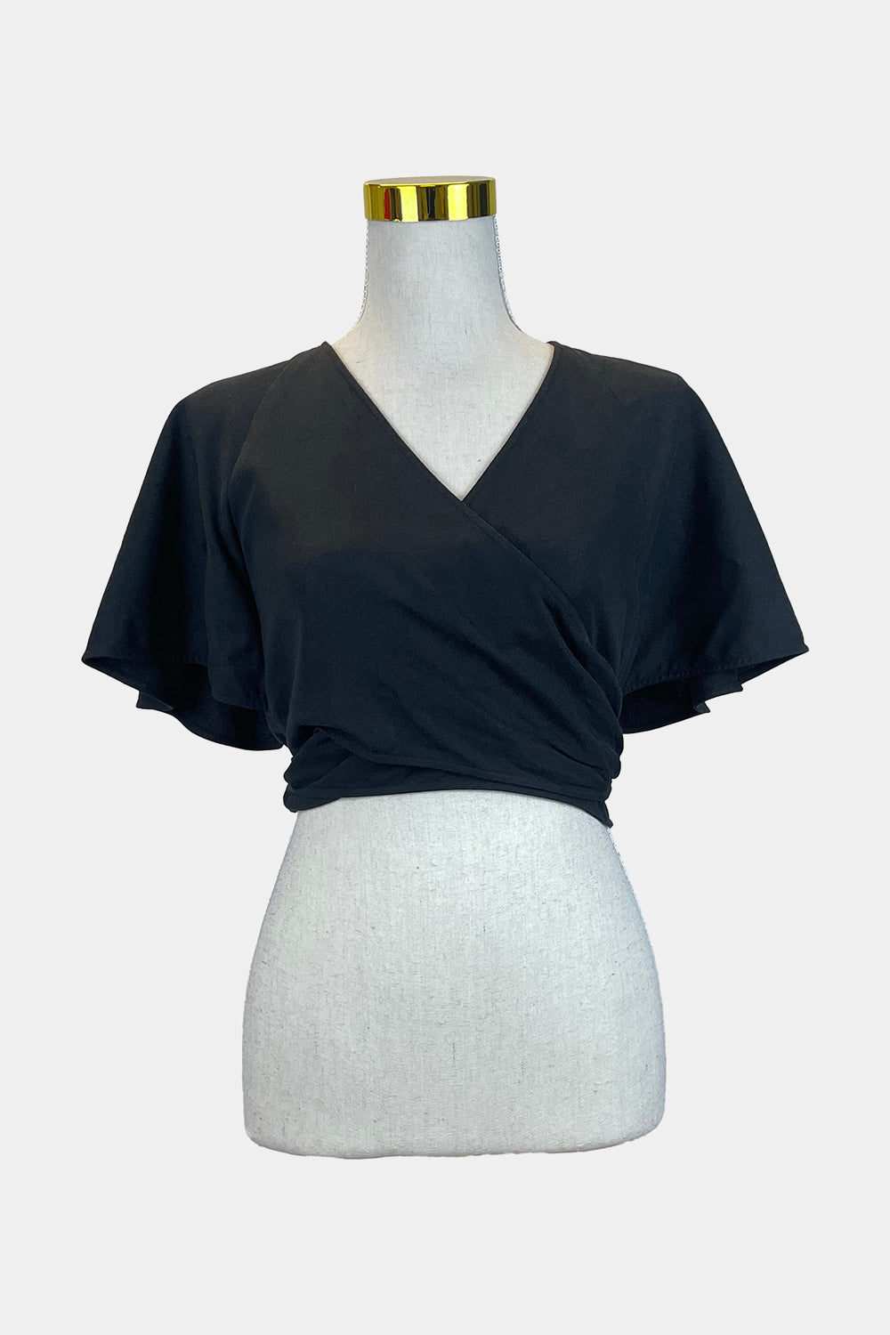 ZIMMERMANN Black Wrap Blouse