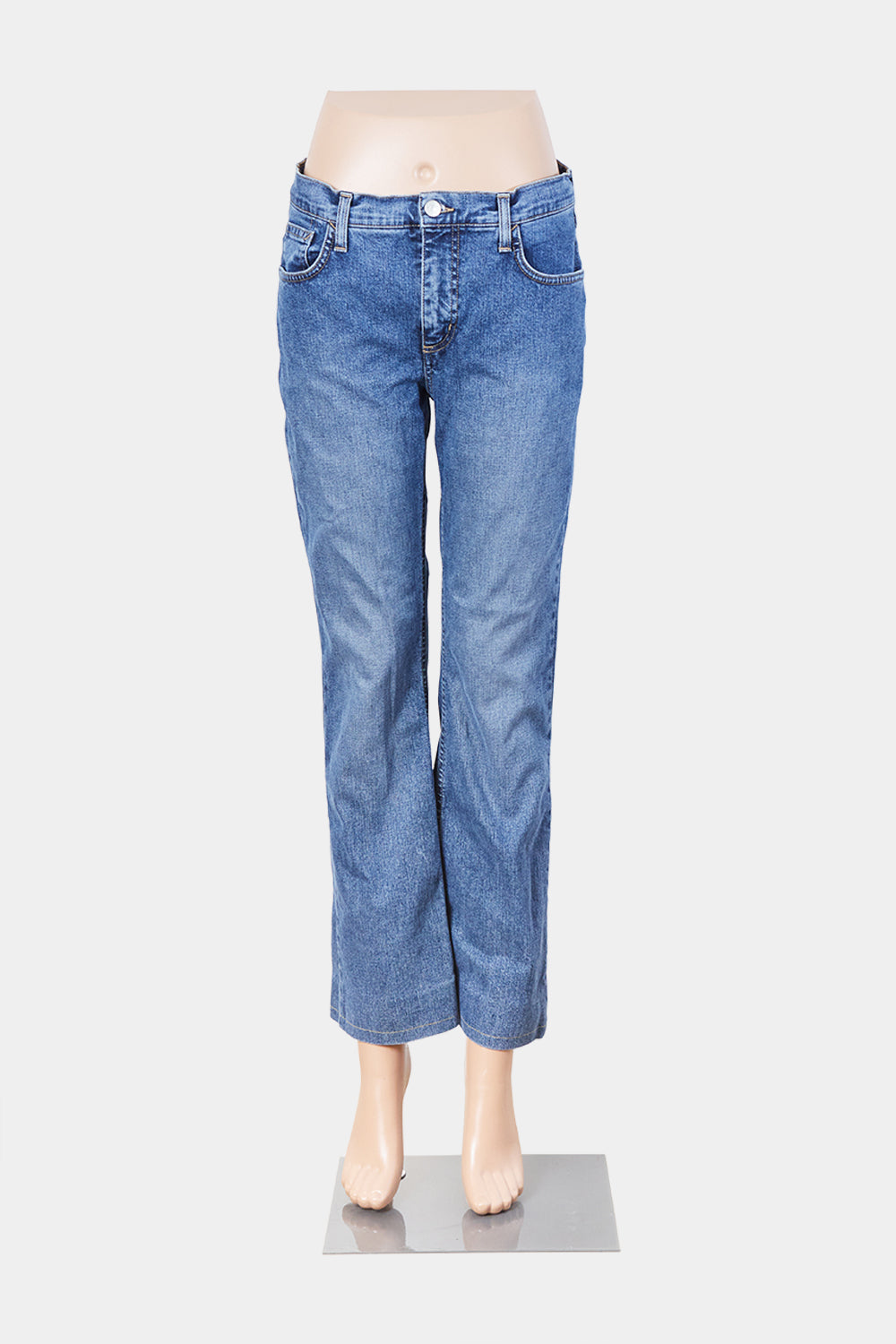 RIFLE Blue Low Rise Cropped Jeans