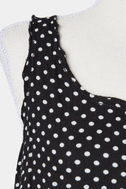 LUSH Black and White Polkadot Tank Top