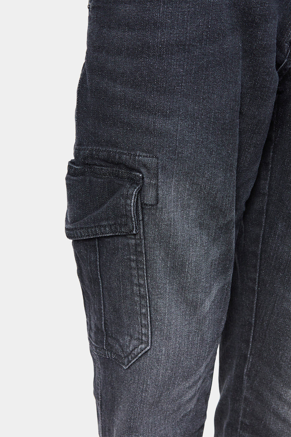 Utility Diadora Black Cargo Denim Jeans