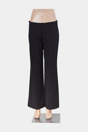Assorted Brands Black Pinstripe Low Rise Trousers