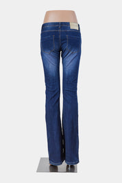 JENNYFER Blue Low Rise Bootcut Jeans