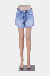 WITCHERY Blue Cuffed Denim Shorts