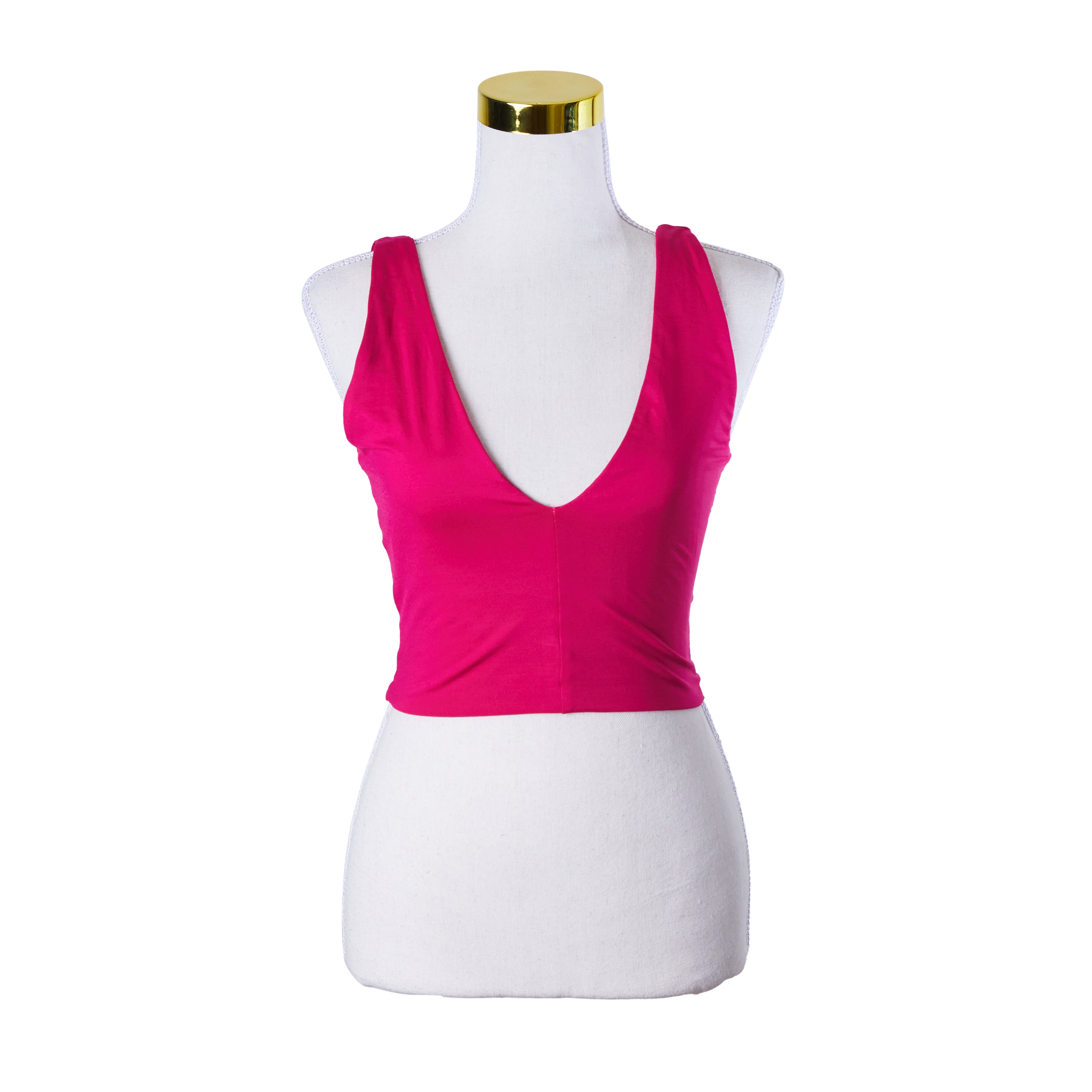 KOOKAI Fuschia V Neck CropTop