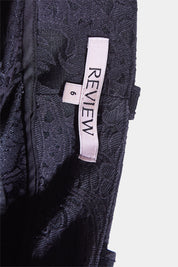 REVIEW Black Baroque Fabric Mid Rise Trousers