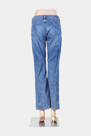 RIFLE Blue Low Rise Cropped Jeans