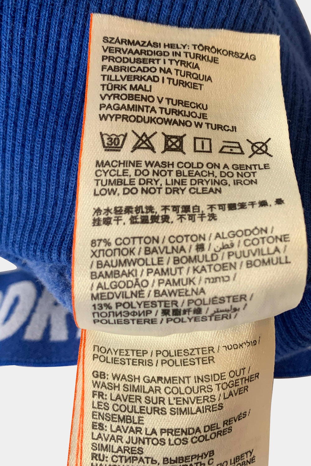 SUPERDRY White And Blue Hoodie Dress