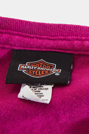 Harley Davidson Fuschia Logo Print T Shirt