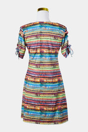 Nsc Studio Multi Short Sleeve Embellished Mini Dress