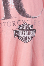 Harley Davidson Pink Print T Shirt