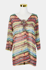 NSC Multi Sheer Tie Up Detail Tunic