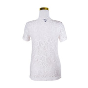 WITCHERY Baby Pink Lace Top with Pockets