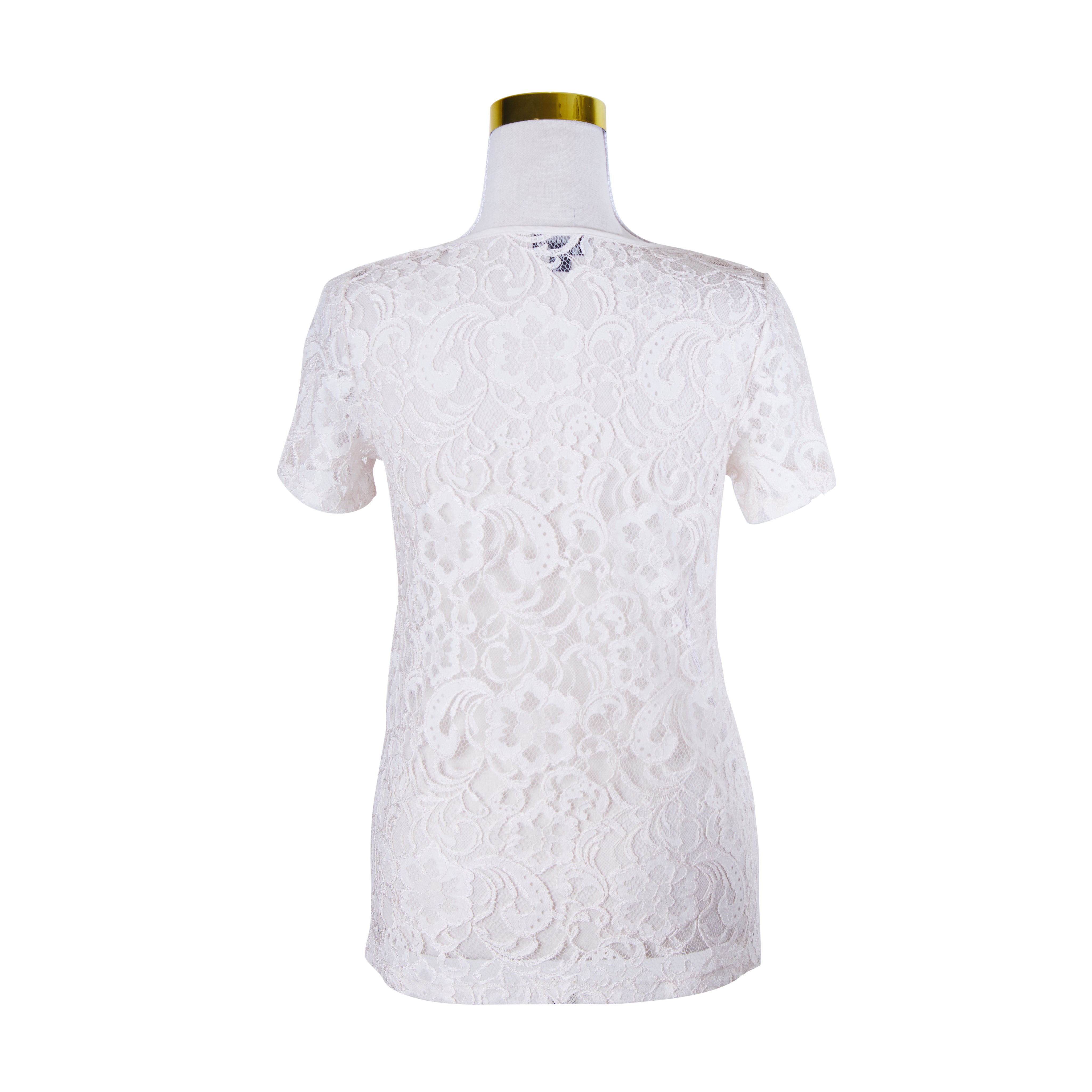 WITCHERY Baby Pink Lace Top with Pockets