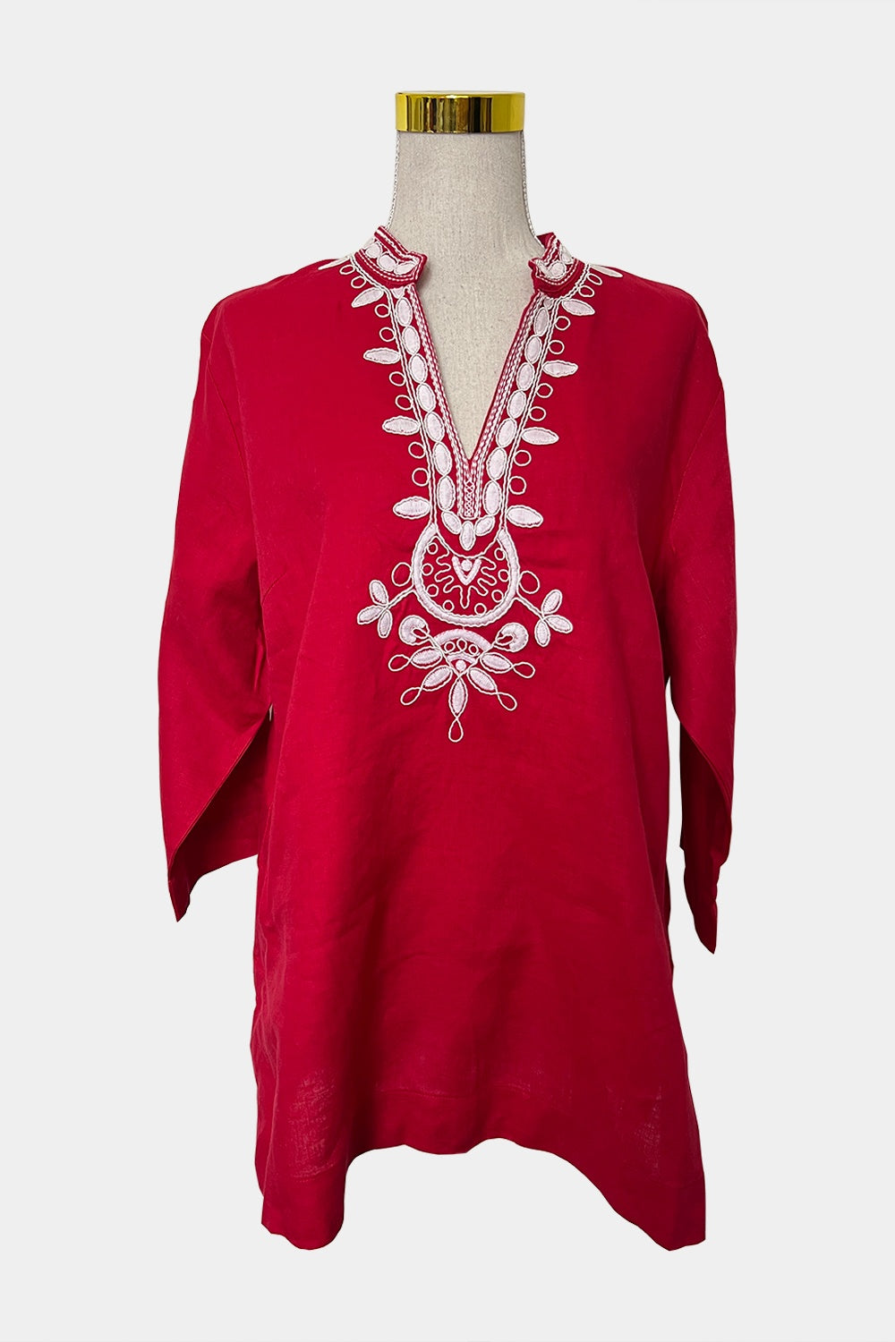 Blue Illusion Red Top