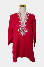 Blue Illusion Red Top