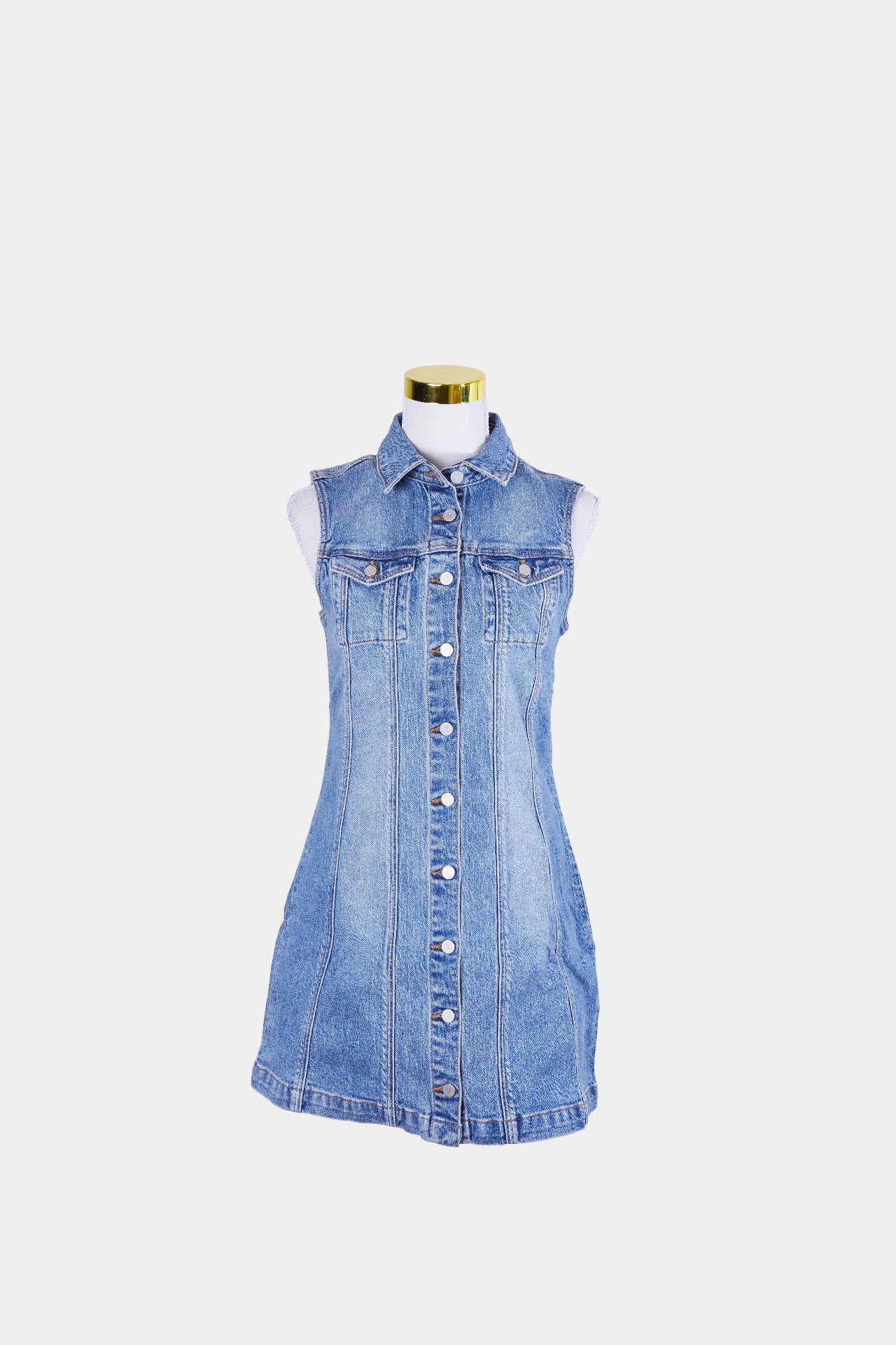 abrand denim dress ABRAND Button Up Dress