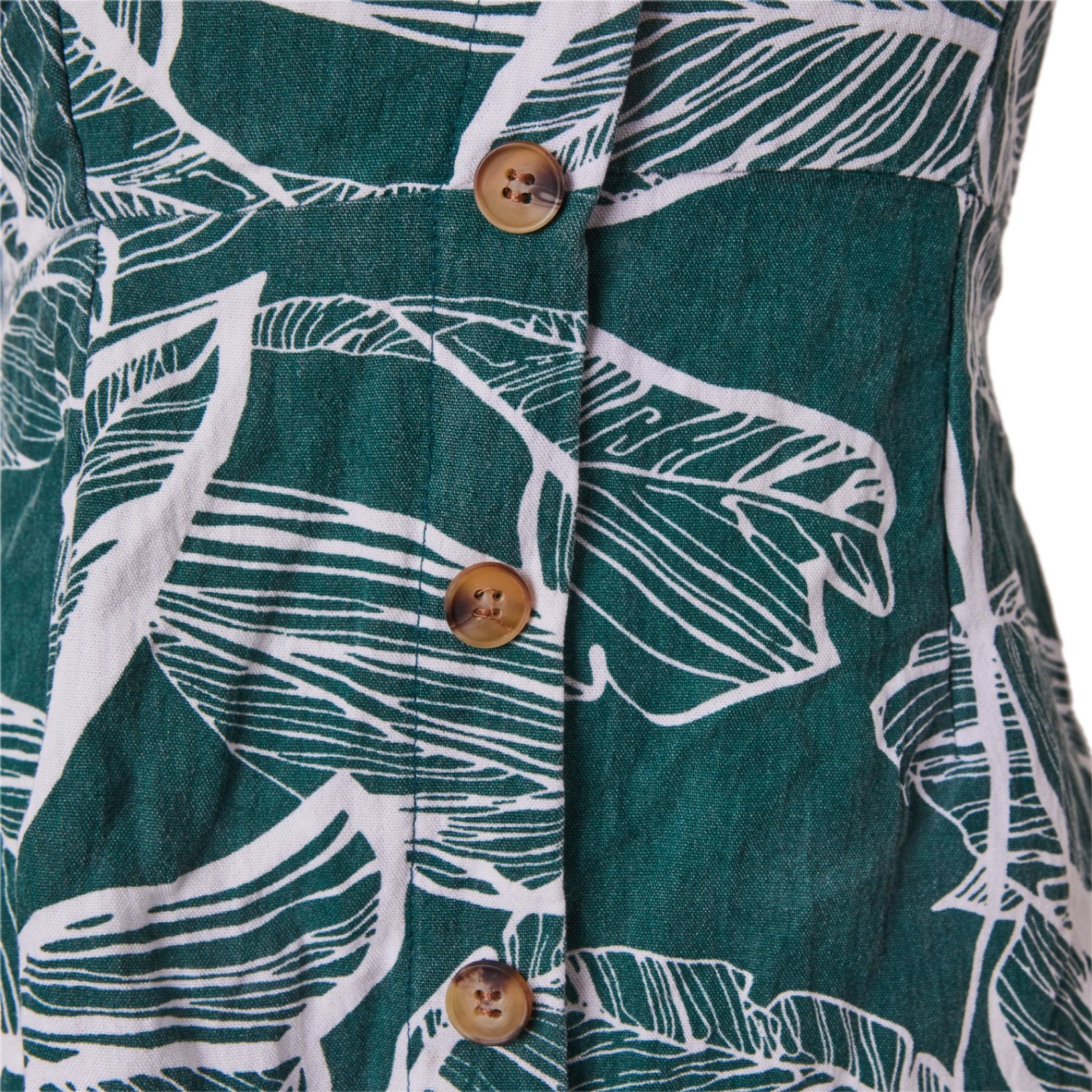 Alive Girl Green and White Print Tie back Summer Dress