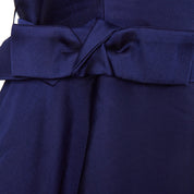 P.A.R.O.S.H Navy Bow Belt Party Dress