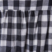 Ess The Label Black and White Check Tiered Summer Dress