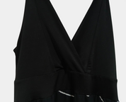 Black floral Powerhouse m&f maxi dress size 10