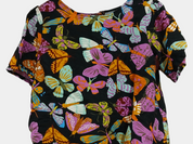 Purple Princess Highway Print Shirt Size 10