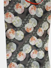 Grey and Pink Print Dogstar Obi Belt Size 10