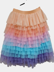 Confetti Rebels Rainbow Tutu Maxi Skirt 2XL
