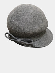 Grey Madison Avenue Wool Felt Winter Cap