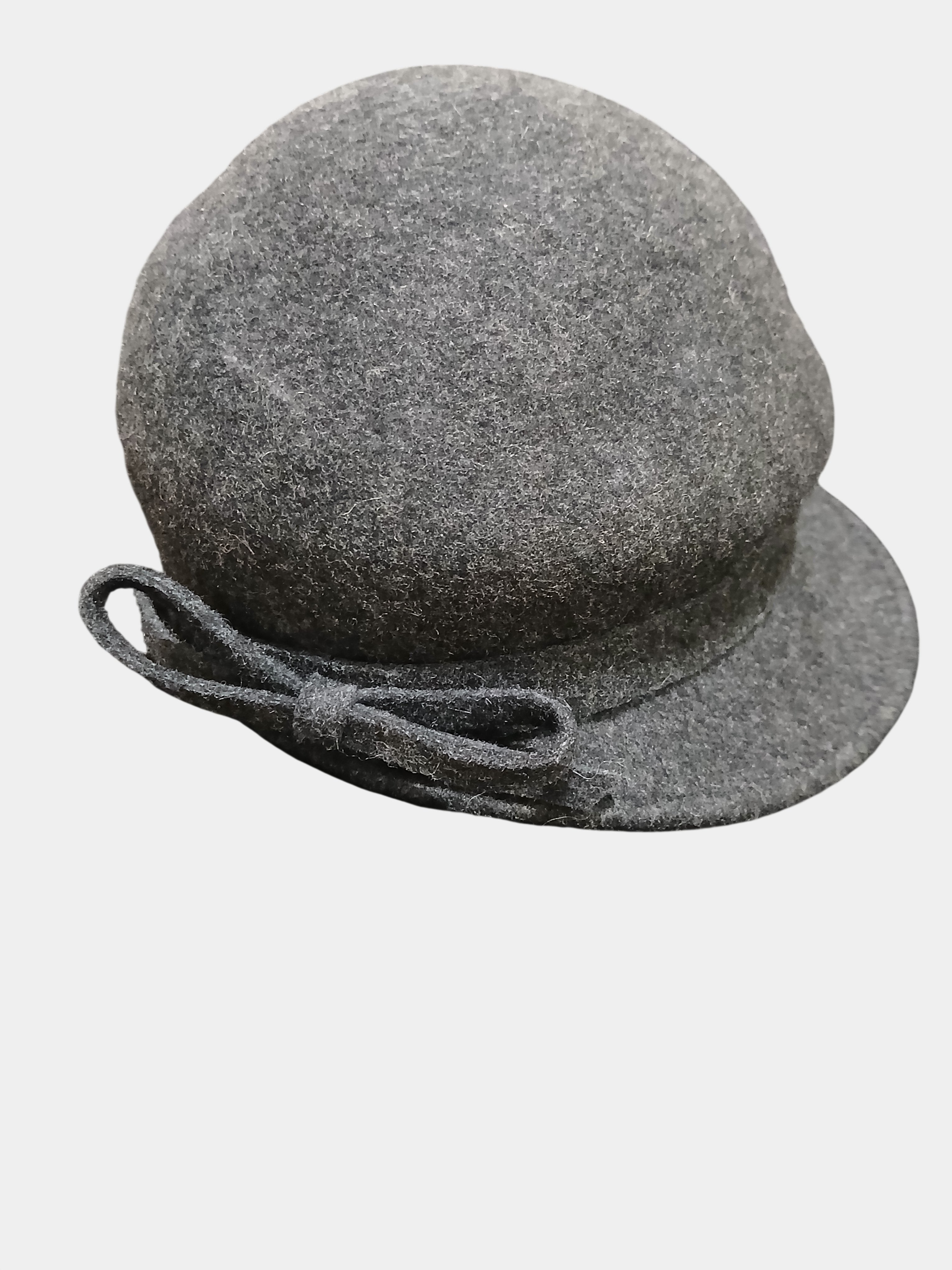 Grey Madison Avenue Wool Felt Winter Cap