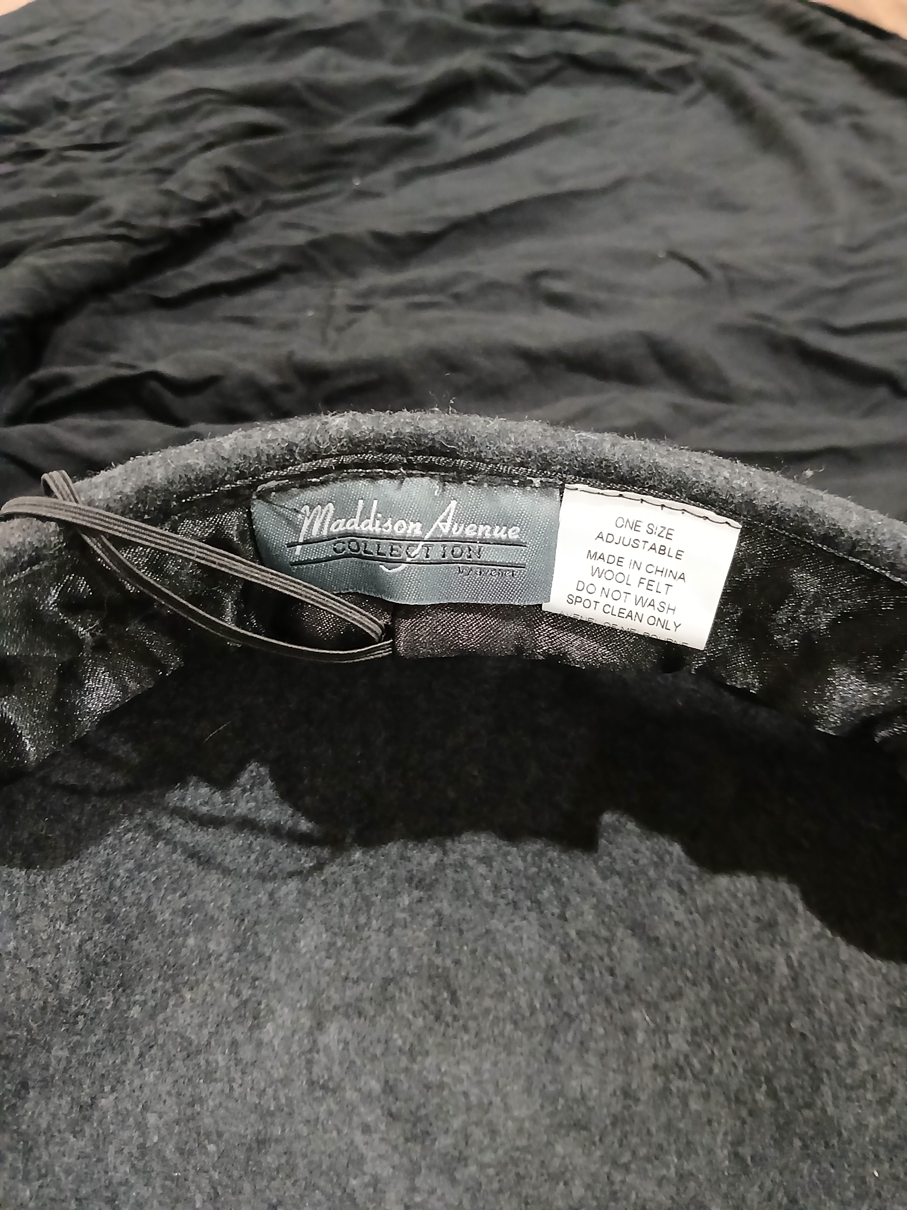 Grey Madison Avenue Wool Felt Winter Cap