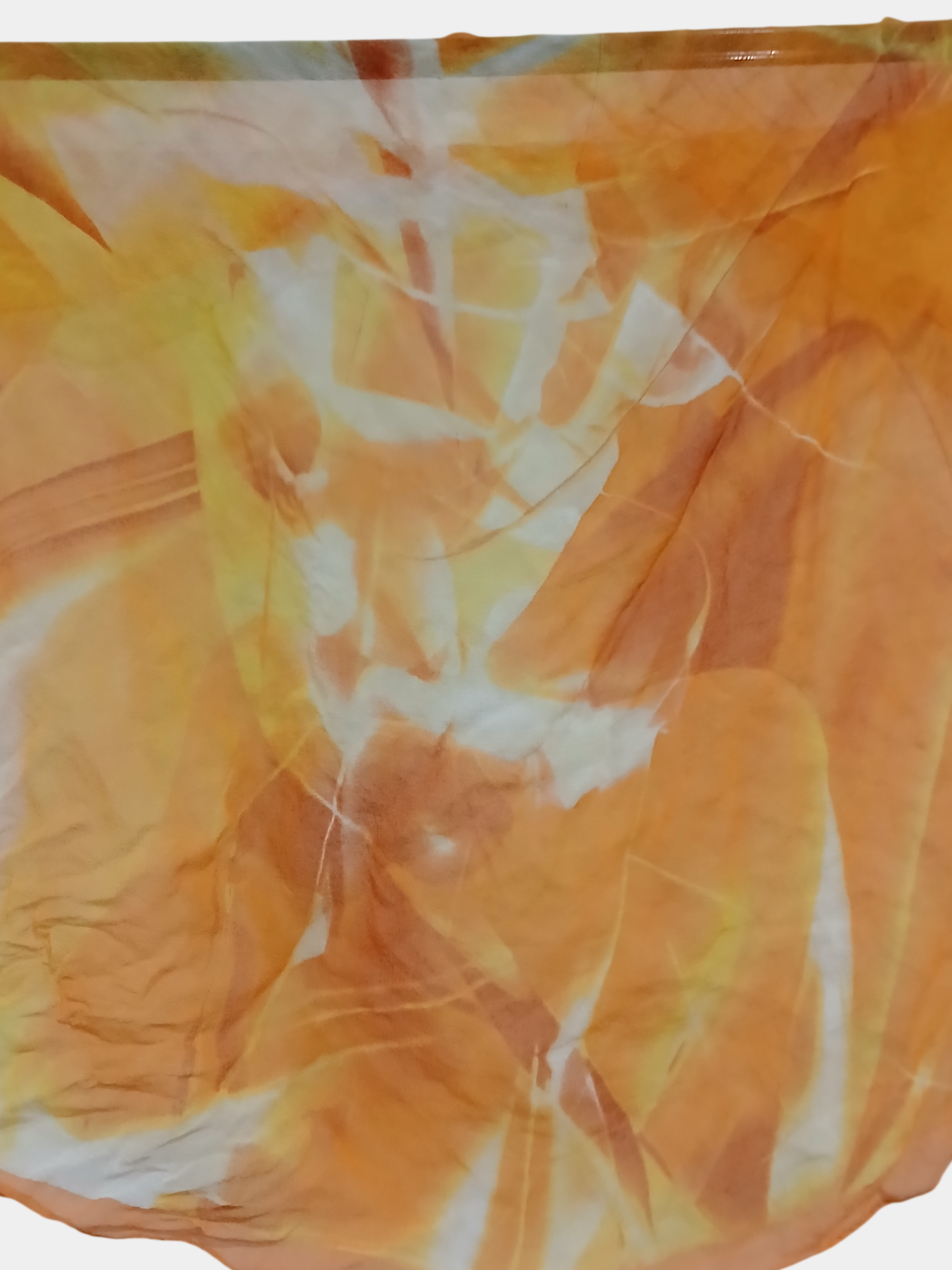 Orange and Yellow Silk Scarf