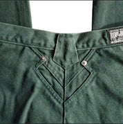 1980-1990 Vintage Roughrider by Circle T - Cut 745 | Size US 17/18 x 36" | Emerald Green