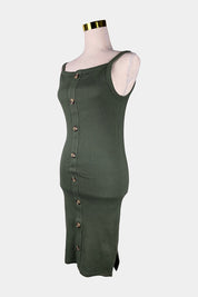 Country Road Green Rib Knit Dress