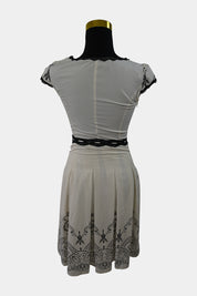 Marc Jacobs Off-White Lace Trim Dress