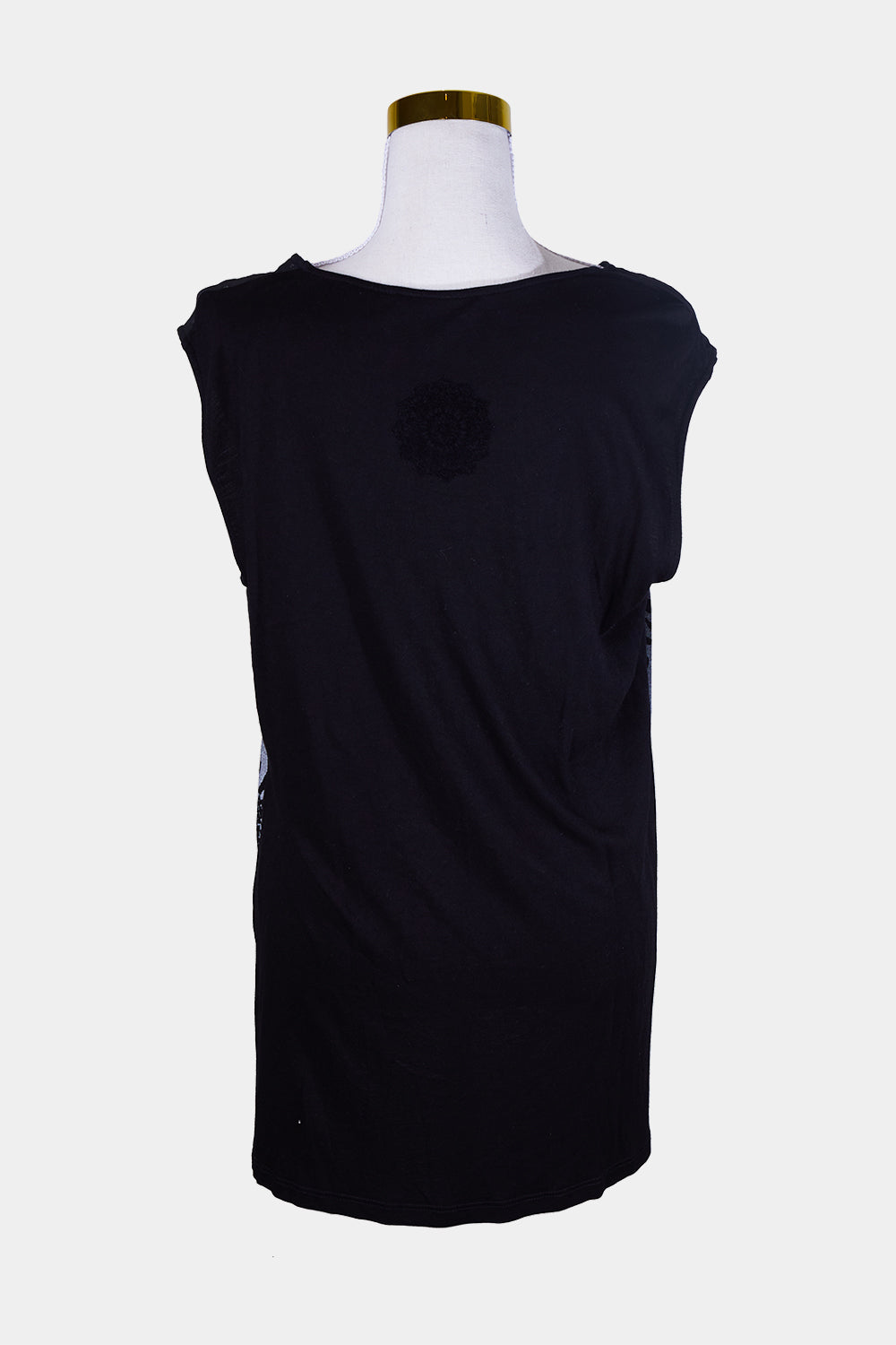 DESIGUAL Black, Grey Desigual Pattern Zip Detail Top