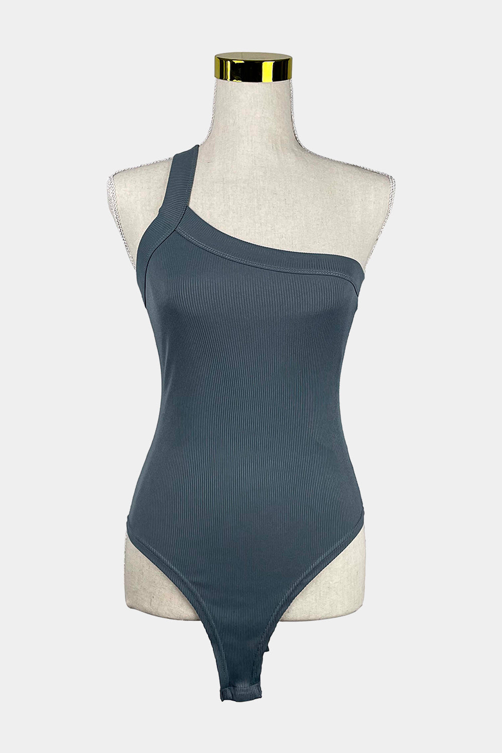 BAYSE Blue One Shoulder Bodysuit