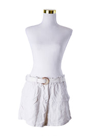 Elka Collective Beige Linen Shorts