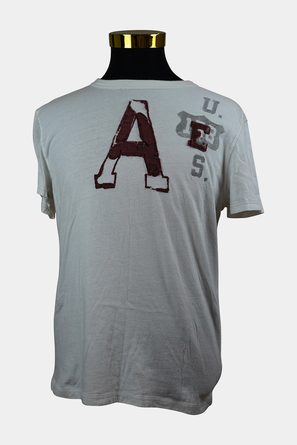 American Eagle Outfitters White Embroidered Tee