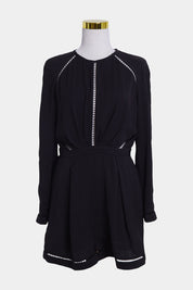 ZIMMEMANN Black Lace Detail Playsuit